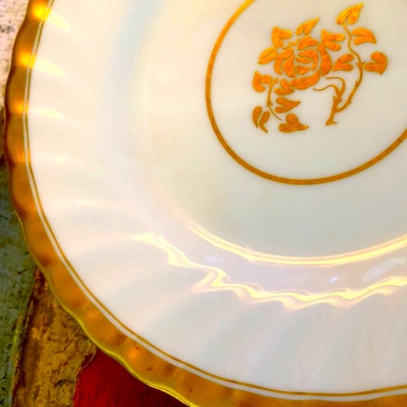 GUC- 6 Vintage English Bone China Desert Plates - Picture 5 of 10